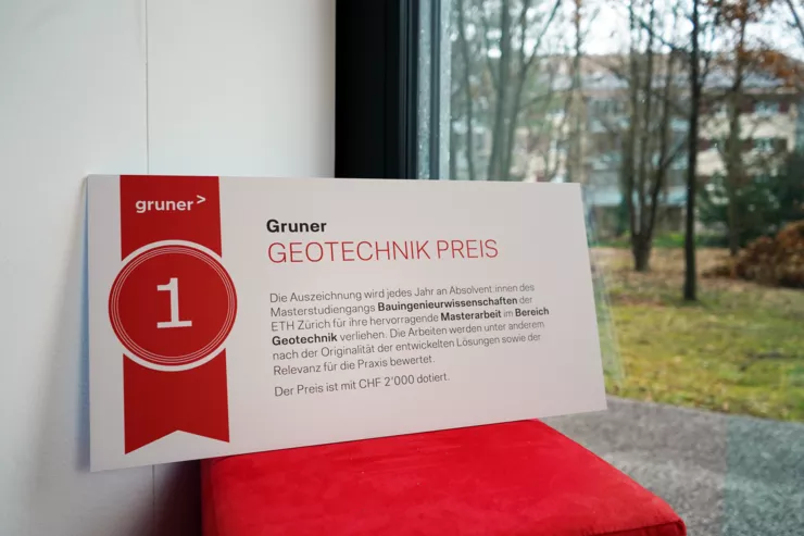 Der Gruner Geotechnik-Preis wurde zum zweiten Mal verliehen.