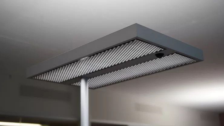 LED floor lamps at Gruner workplaces